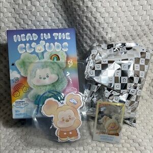 Minion Disney Mickey Head in the Clouds Vinyl Face Plush Pendant